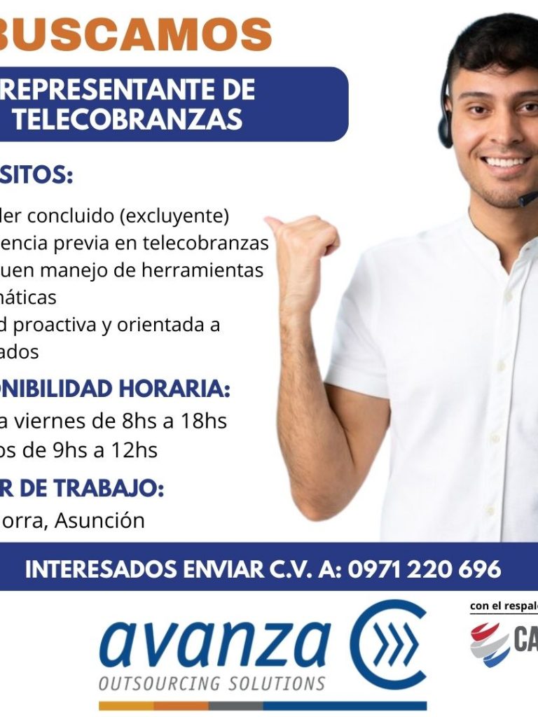 REPRESENTANTE DE TELECOBRANZAS - CAPASER